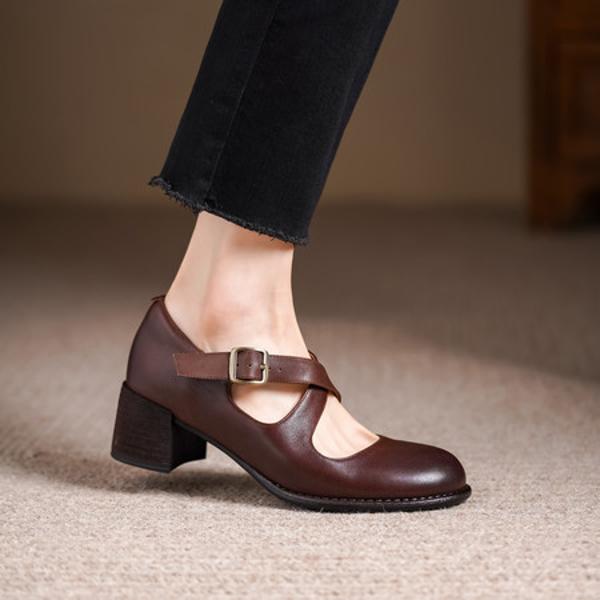 Exquisite Handcrafted Leather Women's Shoes: Luxury, Elegance, and Unmatched Quality(Edsl3182)