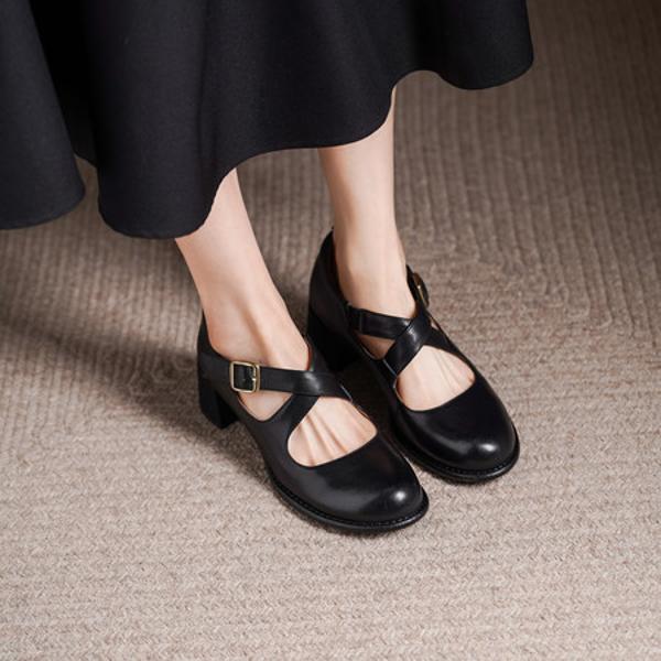 Exquisite Handcrafted Leather Women's Shoes: Luxury, Elegance, and Unmatched Quality(Edsl3182)