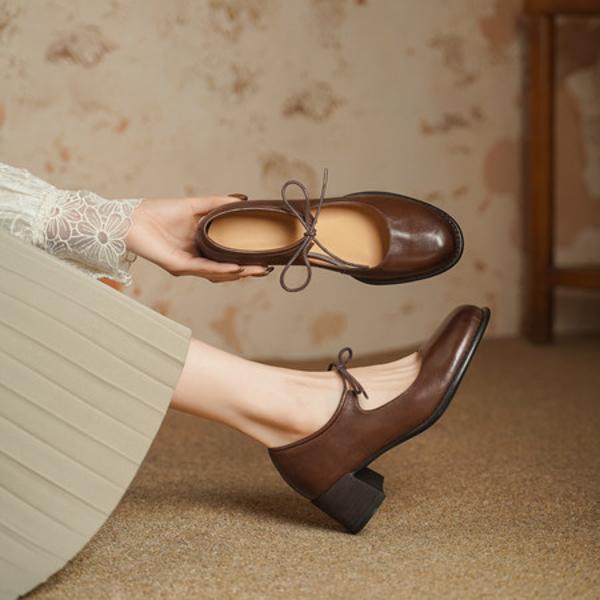 Elegant Artisan Leather Women’s Shoes: Luxurious Quality(Edsl3181)