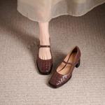 Handcrafted Genuine Leather Women’s Shoes - Elegant Craftsmanship for Luxury Quality(Edsl3189)