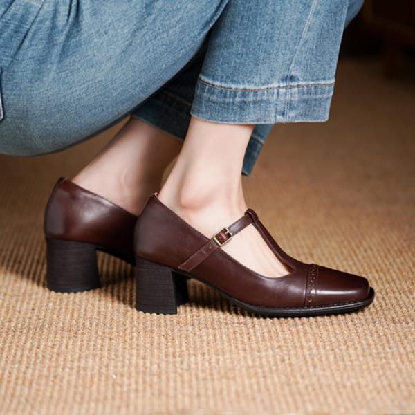 Handcrafted Genuine Leather Women's Shoes: Luxurious Elegance and Quality Craftsmanship(Edsl3190)
