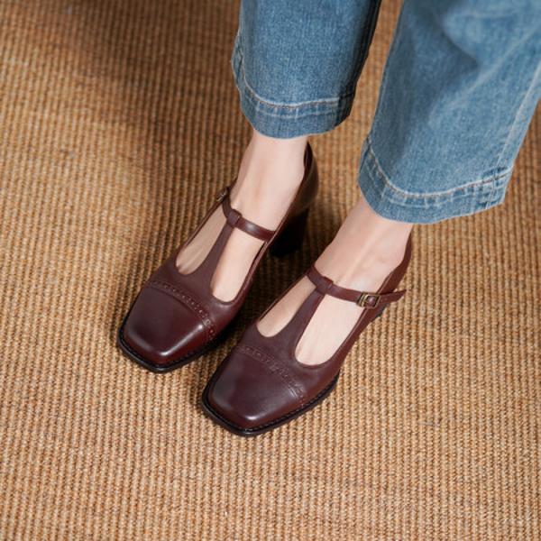 Handcrafted Genuine Leather Women's Shoes: Luxurious Elegance and Quality Craftsmanship(Edsl3190)