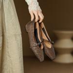 Exquisite Handcrafted Leather Shoes for Elegant Women(Edsl8月-93)
