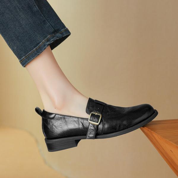 Luxurious Handcrafted Leather Women's Shoes: Exquisite Craftsmanship & Elegance(Edsl1月-33)