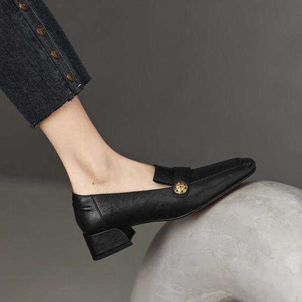 Handcrafted Luxury Leather Women's Shoes: Elegance in Every Detail(Edsl390-1)