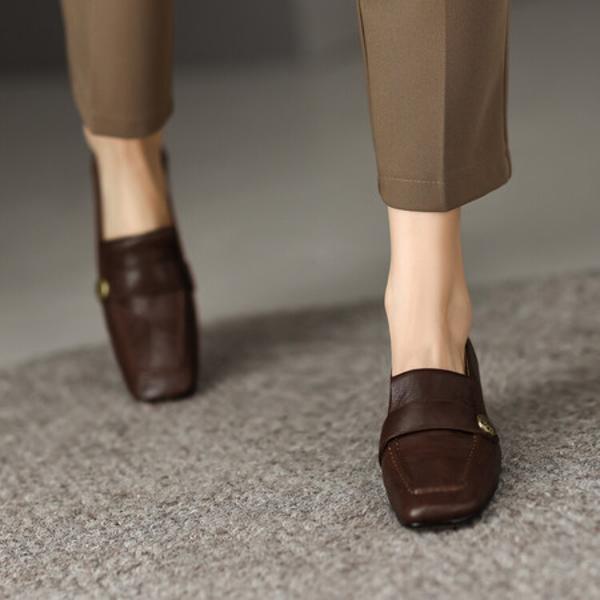 Handcrafted Luxury Leather Women's Shoes: Elegance in Every Detail(Edsl390-1)