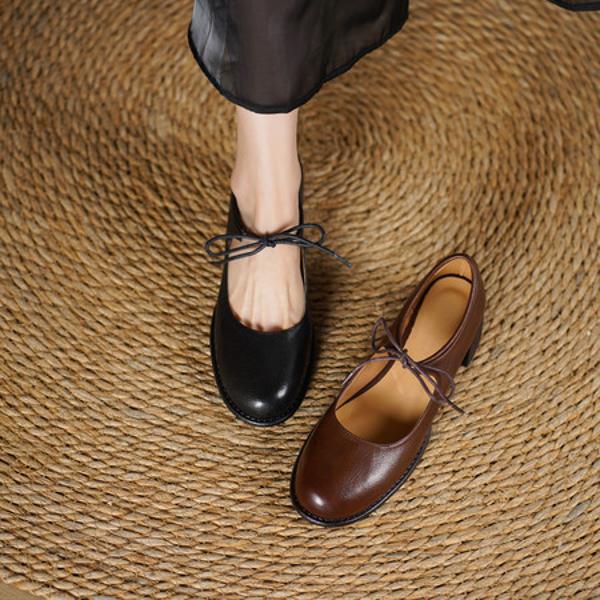 Exquisite Handcrafted Leather Women's Shoes: Luxury & Elegance(Edsl1月-81)