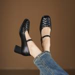 Elegant Handcrafted Genuine Leather Women's Shoes - High-End Craftsmanship(Edsl1月-89)