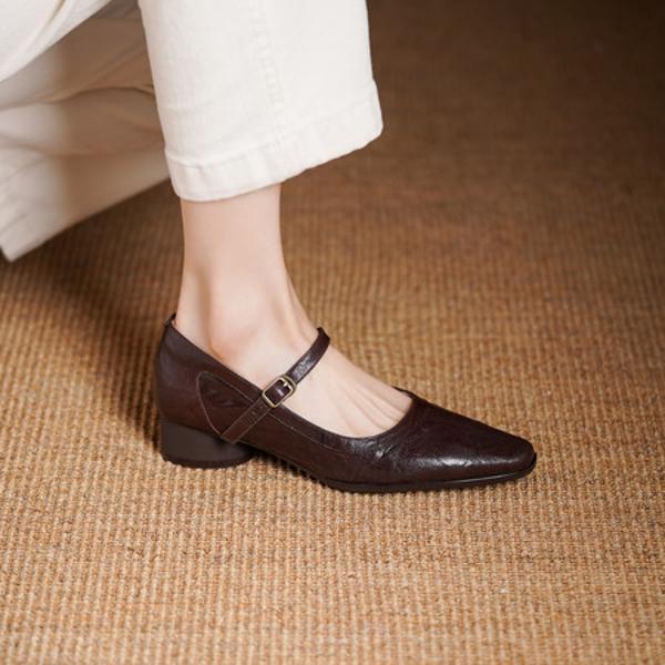 Luxurious Handcrafted Genuine Leather Women's Shoes(Edsl3185)