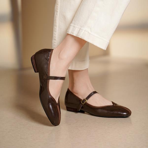Elegant Handmade Leather Women's Shoes - Luxury Craftsmanship(Edsl3129)