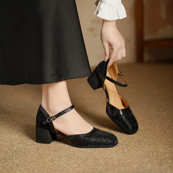 Exquisite Handmade Leather Women's Shoes: Luxury Craftsmanship and Timeless Elegance(Edsl3198)