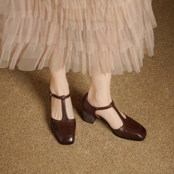 Luxury Handcrafted Leather Women’s Shoes for Elegance(Edsl3197)