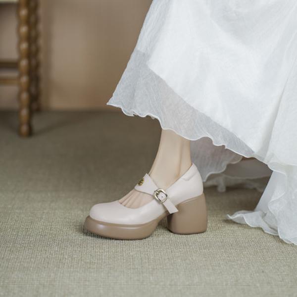 Handcrafted Luxury Leather Shoes for Elegant Women(Edsl3229)