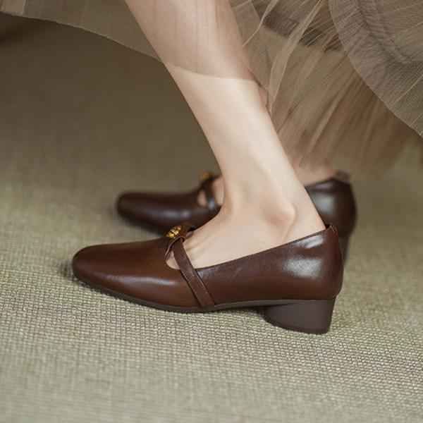 Elegant Handcrafted Genuine Leather Women's Shoes, Luxurious Quality & Craftsmanship(Edsl3208)