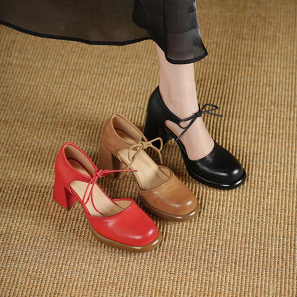 Handcrafted Premium Leather Women's Shoes - Elegance in Every Stitch(Edsl3252)