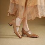 Exquisite Handmade Leather Women's Shoes: Luxury Craftsmanship and Elegance(Edsl3258)