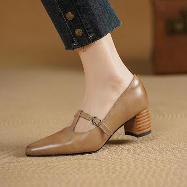Exquisite Handcrafted Leather Women's Shoes: Luxury, Elegance, and Quality(Edsl3251)