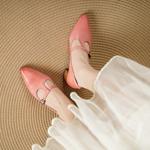 Exquisite Handcrafted Leather Women's Shoes: Luxury, Elegance, and Quality(Edsl3251)