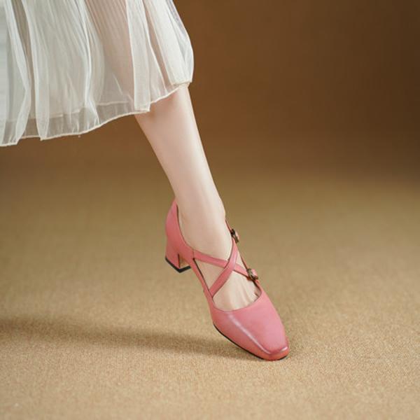 Exquisite Handcrafted Leather Women's Shoes - Elegant Luxury(Edsl3259)