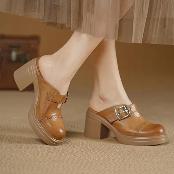 Exquisite Handcrafted Leather Women's Shoes: Luxury and Elegance(Edsl3270)
