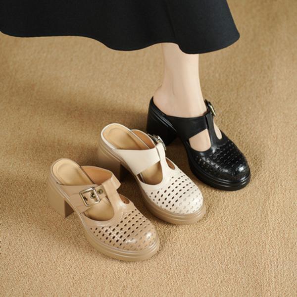 Exquisite Handcrafted Leather Women's Shoes for Elegant Luxe Styling(Edsl3262)