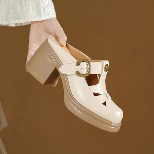 Handcrafted Genuine Leather Women's Shoes: Luxury, Elegance, Quality Craftsmanship(Edsl3266)