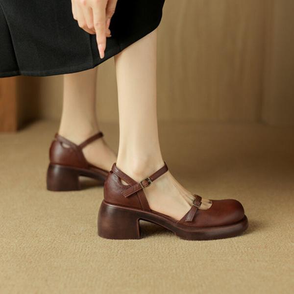 Luxury Handcrafted Leather Women's Shoes: Elegance Meets Quality Craftsmanship(Edsl1月-99)