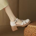 Pursue Elegance: Handmade Genuine Leather Women's Footwear Excellence(Edsl1月-96)