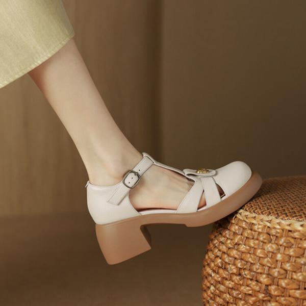 Pursue Elegance: Handmade Genuine Leather Women's Footwear Excellence(Edsl1月-96)