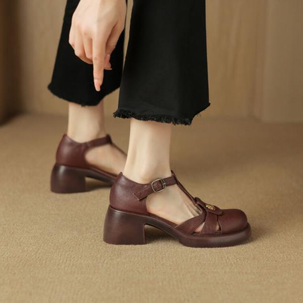 Pursue Elegance: Handmade Genuine Leather Women's Footwear Excellence(Edsl1月-96)