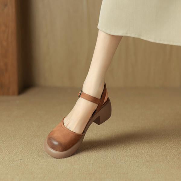 Exquisite Handcrafted Leather Women’s Shoes: Timeless Elegance(Edsl1月-97)