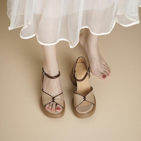 Handcrafted Luxury Leather Shoes for Elegant Women(Edsl3285)