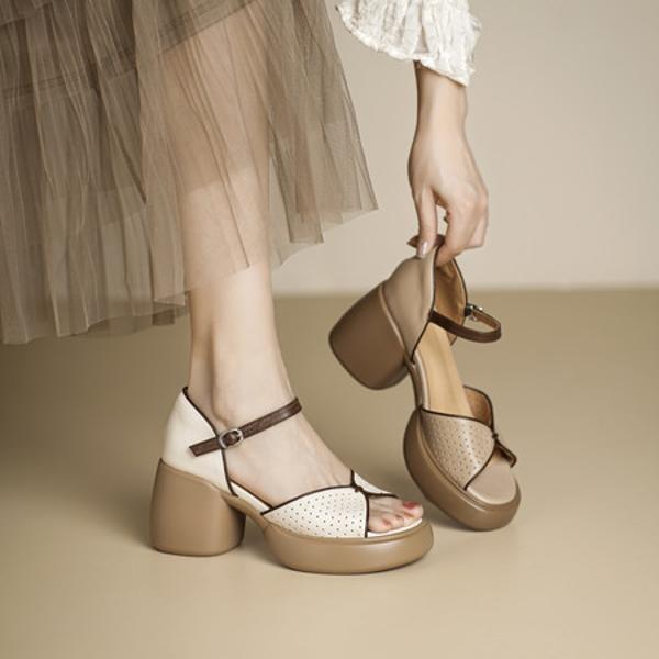 Handcrafted Luxury Leather Shoes for Elegant Women(Edsl3285)