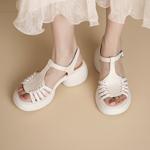 Handcrafted Leather Women's Shoes: Luxe Elegance(Edsl3282)