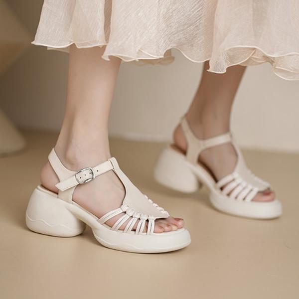 Handcrafted Leather Women's Shoes: Luxe Elegance(Edsl3282)