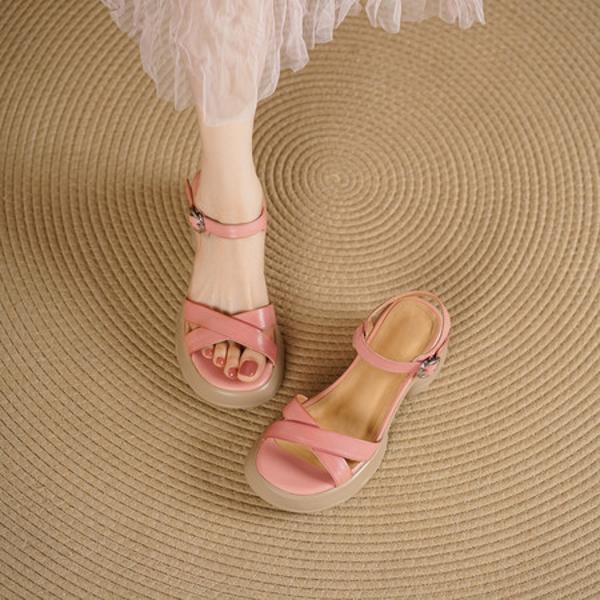 Exquisite Handcrafted Leather Women's Shoes - Elegance in Every Step(Edsl3290)