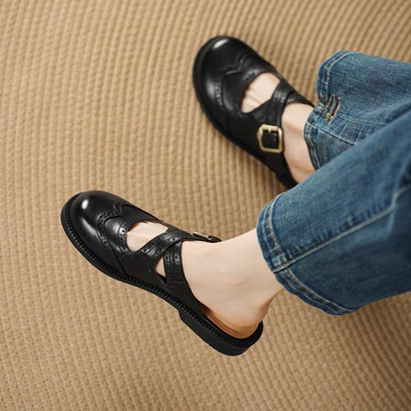 Elegant Handmade Leather Women's Shoes of Luxury Craftsmanship(Edsl3307)