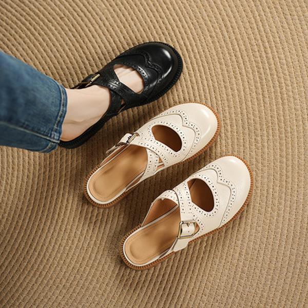 Elegant Handmade Leather Women's Shoes of Luxury Craftsmanship(Edsl3307)