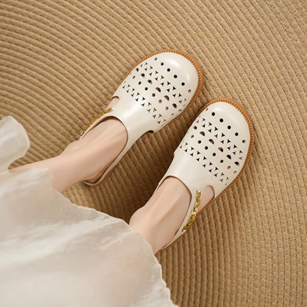 Handcrafted Genuine Leather Women's Shoes - Luxury Elegance(Edsl3306)