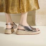 Elegant Handmade Genuine Leather Women’s Shoes: Craftsmanship at Its Finest(Edsl3328)