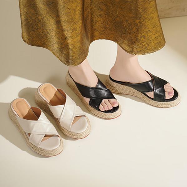 Crafted Luxury: Handcrafted Genuine Leather Women's Shoes for Elegance(Edsl3332)