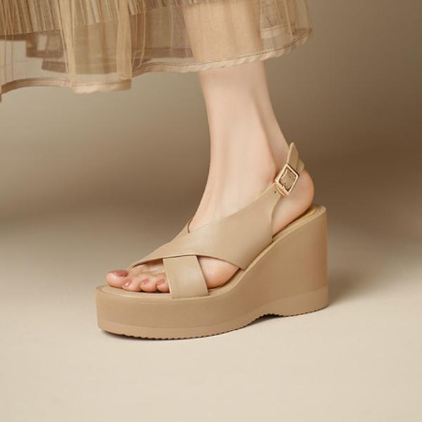 Elegant Handcrafted Genuine Leather Women's Shoes - Luxury Craftsmanship(EdslA03)