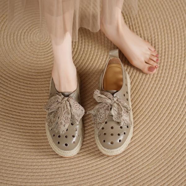 Exquisite Handcrafted Leather Shoes for Elegant Women(Edsl3336)