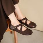 Luxury Handcrafted Genuine Leather Women's Shoes - Elegance Redefined(Edsl3363)