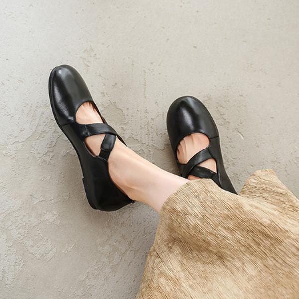 Luxury Handcrafted Genuine Leather Women's Shoes - Elegance Redefined(Edsl3363)