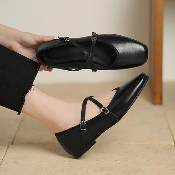 Exquisite Handcrafted Leather Women's Shoes - Luxurious Elegance and Quality(Edsl3371)