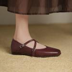 Exquisite Handcrafted Leather Women's Shoes - Luxurious Elegance and Quality(Edsl3371)