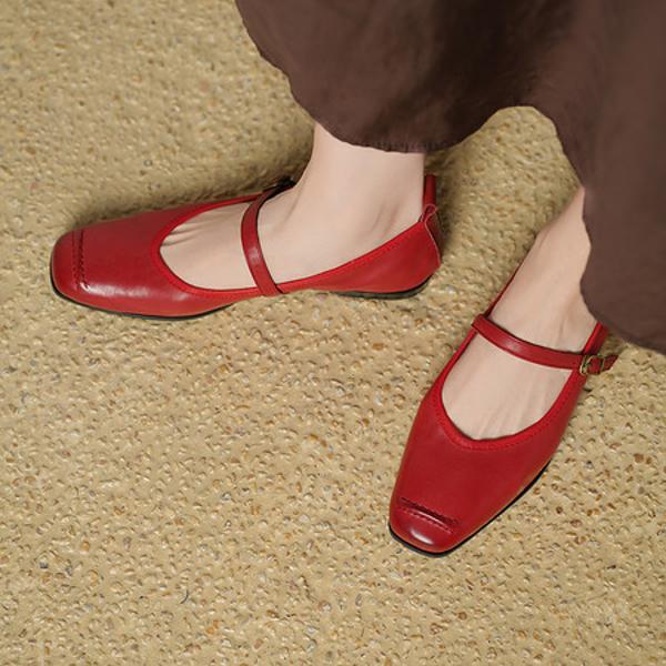 Exquisite Handmade Genuine Leather Women's Shoes: Luxurious Craftsmanship & Timeless Elegance(Edsl3357)