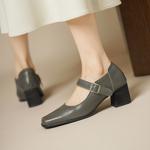 Exquisite Handmade Leather Women's Shoes - A Touch of Luxury and Elegance(Edsl3356)