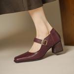 Exquisite Handmade Leather Women's Shoes - A Touch of Luxury and Elegance(Edsl3356)